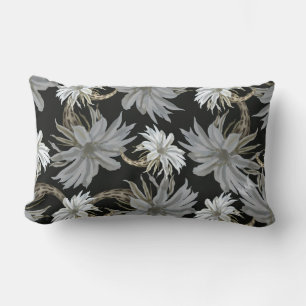 Pretty floral decorative eye-catching lumbar cushion
