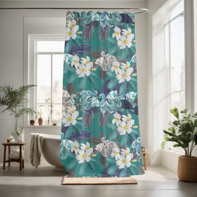 Pretty floral decorative eye-catching  shower curtain (Creator Uploaded)
