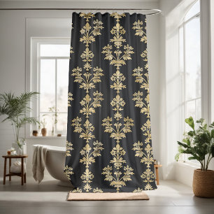 Pretty floral decorative eye-catching shower curtain