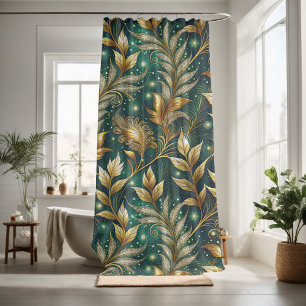 Pretty floral decorative eye-catching shower curtain