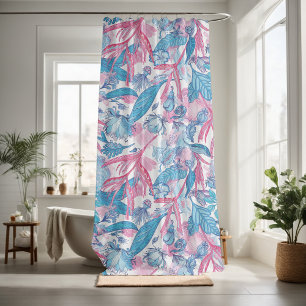 Pretty floral decorative eye-catching  shower curtain