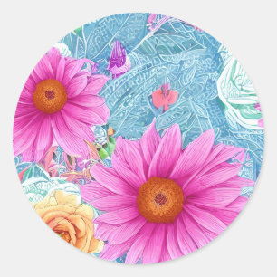 Pretty Floral Decorative Stickers