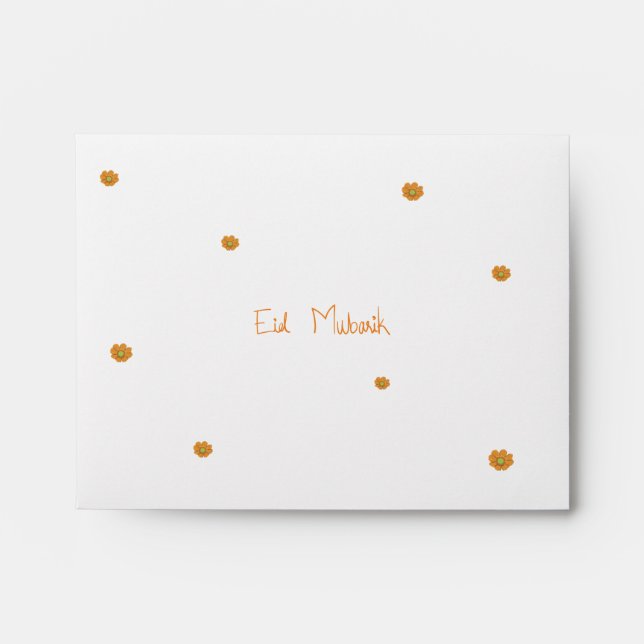 Pretty floral Eid Envelope  (Front)