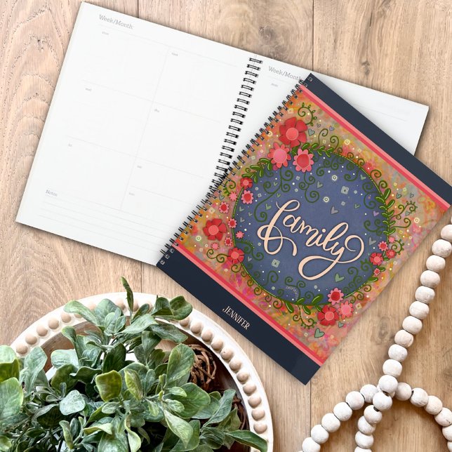 Pretty Floral Family Cheerful Inspirivity Artwork Planner (Creator Uploaded)