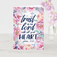 Pretty Floral Frame | Scripture Verse Card