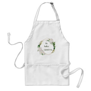 Pretty Floral Funny Grandma Quote Standard Apron