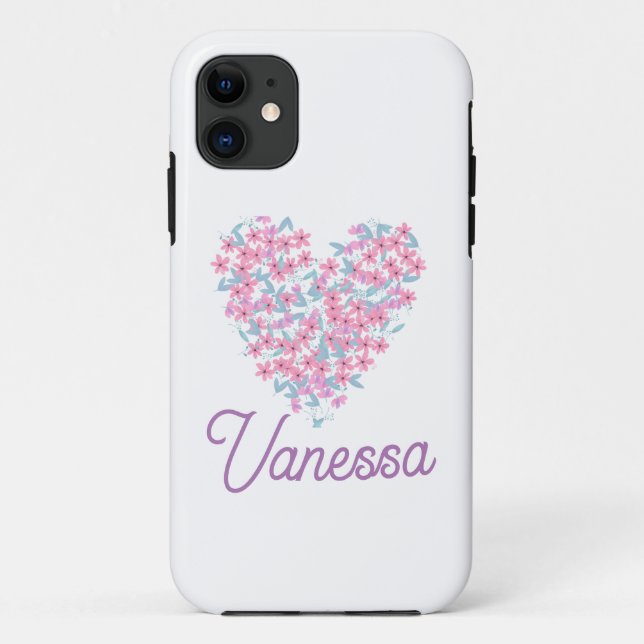 Pretty floral heart iPhone / iPad case (Back)