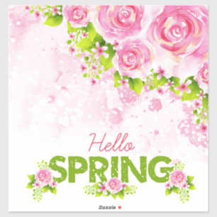 Pretty Floral Hello Spring