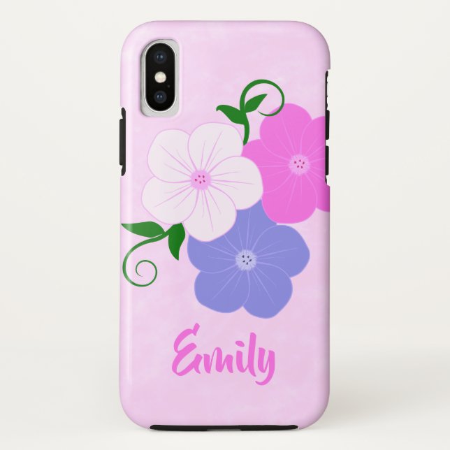 Pretty Floral Illustration Case-Mate iPhone Case (Back)