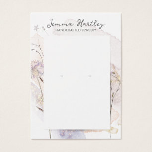 Pretty Floral Jewellery Display Card