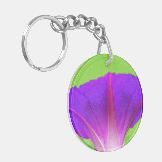 Pretty Floral  Key Ring (Front Left)