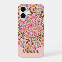 Pretty Floral Mandala Iphone Case for Her