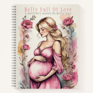 Pretty Floral Maternity Expecting Mom Journal