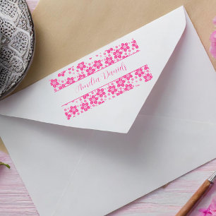 Pretty Floral Name Stamp