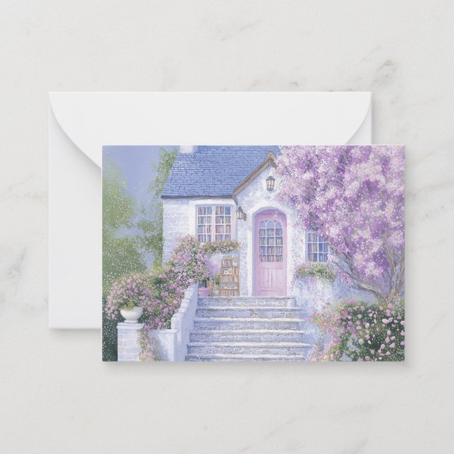 Pretty Floral Note Cards (Back)