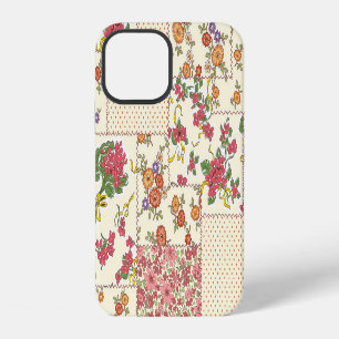 Pretty Floral Patchwork Seamless Design iPhone 12 Case