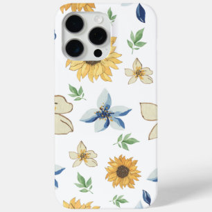 Pretty Floral Pattern Apple Iphone 15 Pro Max Case