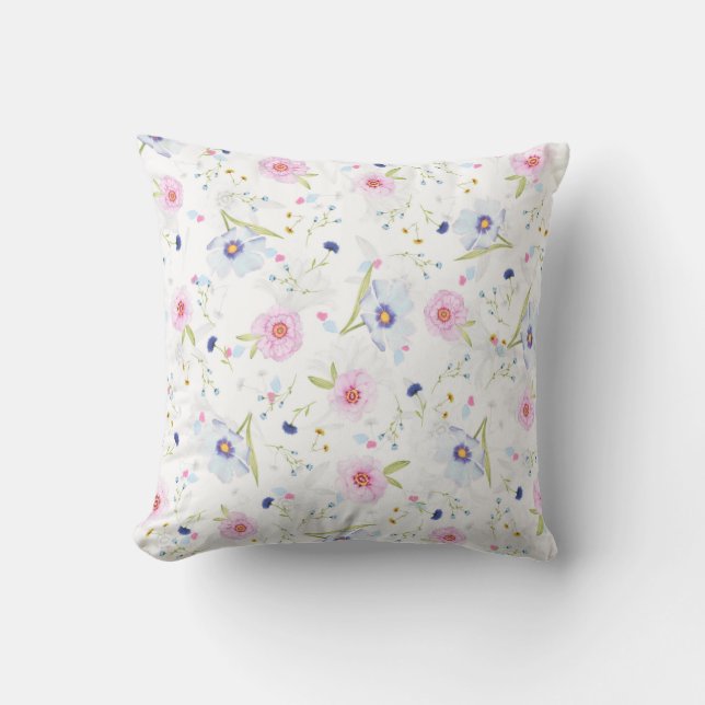 Pretty Floral Pattern  Cushion (Front)