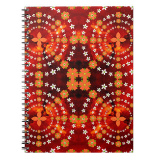 Pretty Floral Pattern Cute Garden Notebook
