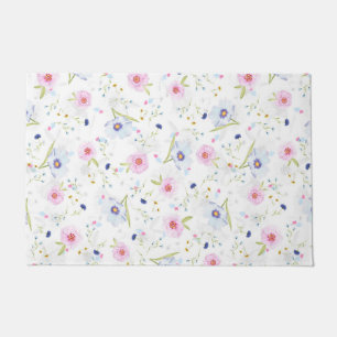Pretty Floral Pattern Doormat