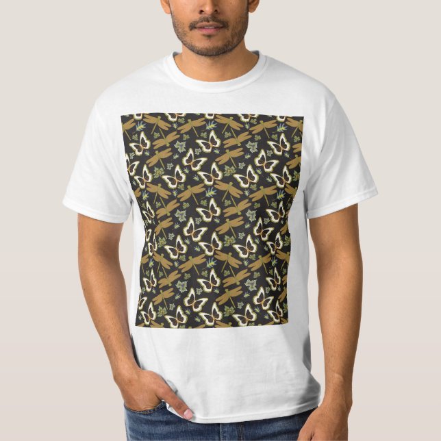 Pretty Floral Pattern T-Shirt (Front)