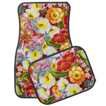 Pretty Floral Pattern Vintage Girly Teal Primrose