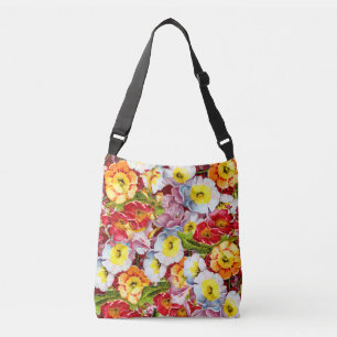 Pretty Floral Pattern Vintage Nice Spring Primrose Crossbody Bag