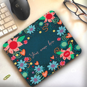 Pretty Floral Personalised Inspirivity Mousepad