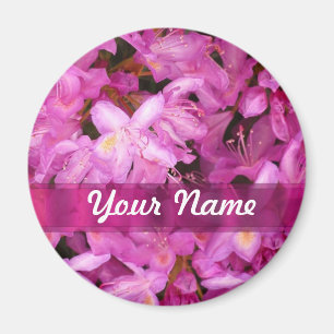 Pretty floral personalised magnet