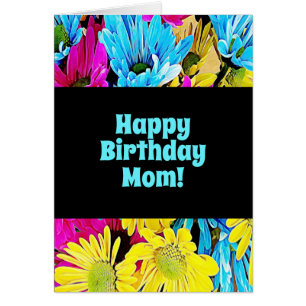 Pretty Floral Photo Inside Mum Birthday Card