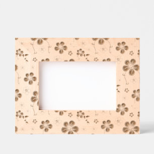 Pretty Floral Print Etched Frames