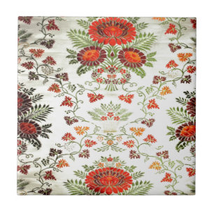 Pretty floral print tile