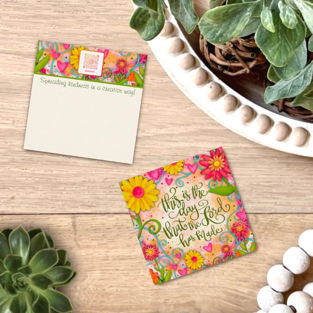 Pretty Floral Religious Quote Kindness Card (Creator Uploaded)