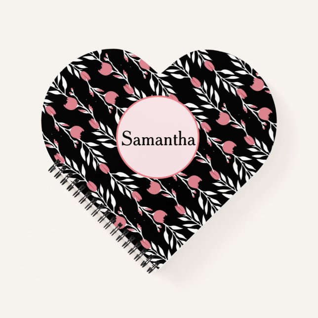 Pretty Floral Roses Notebook (Front)