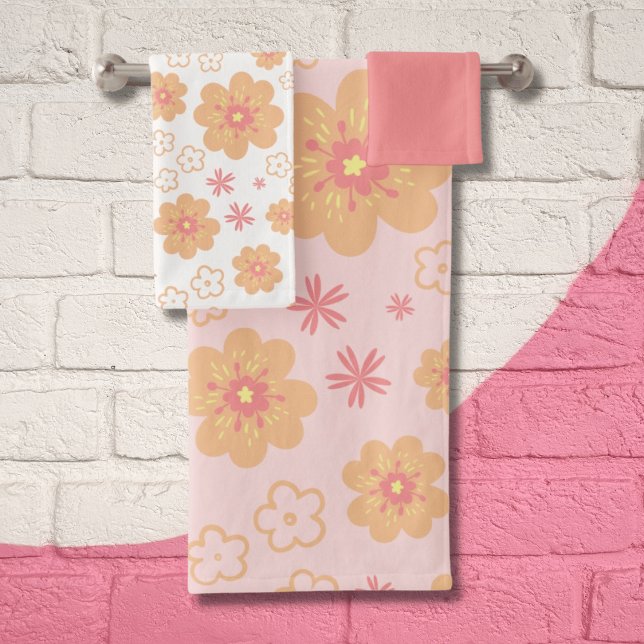 Pretty Floral Sweet Pattern  Bath Towel Set (Creator Uploaded)