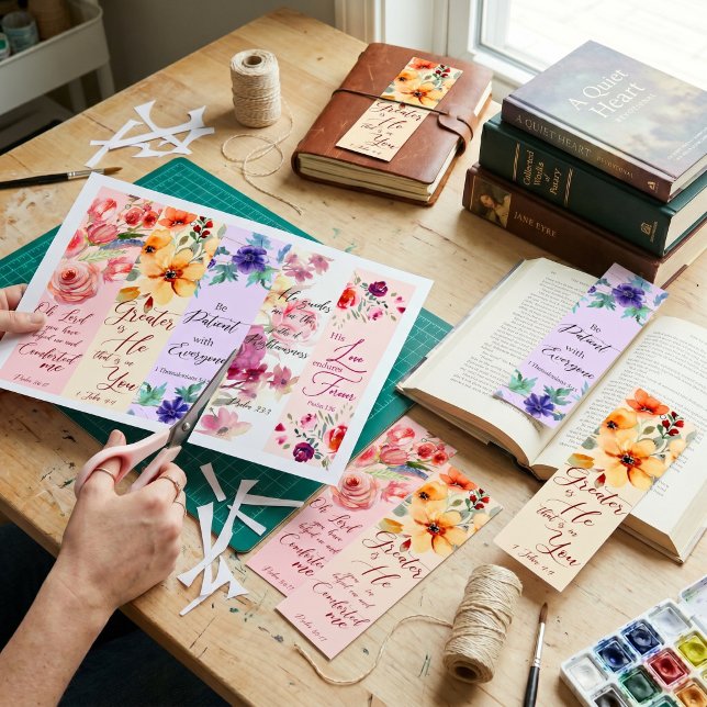 Pretty floral theme Christian bookmarks Poster (Creator Uploaded)