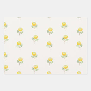 Pretty Floral Vintage Style Wrapping Paper