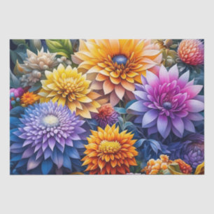 Pretty Floral Watercolor Flowers Ai Art Tissue Paper