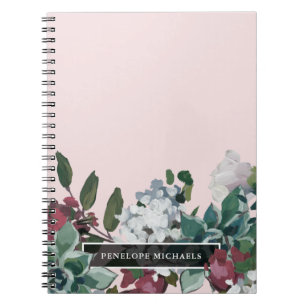 Pretty Floral with Name Notebook