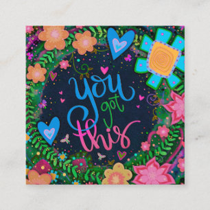 Pretty Floral You Got This Kindness Cards