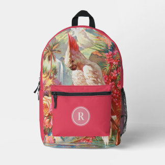 Pretty Florida Water Murray and Lanman Bird Art Printed Backpack