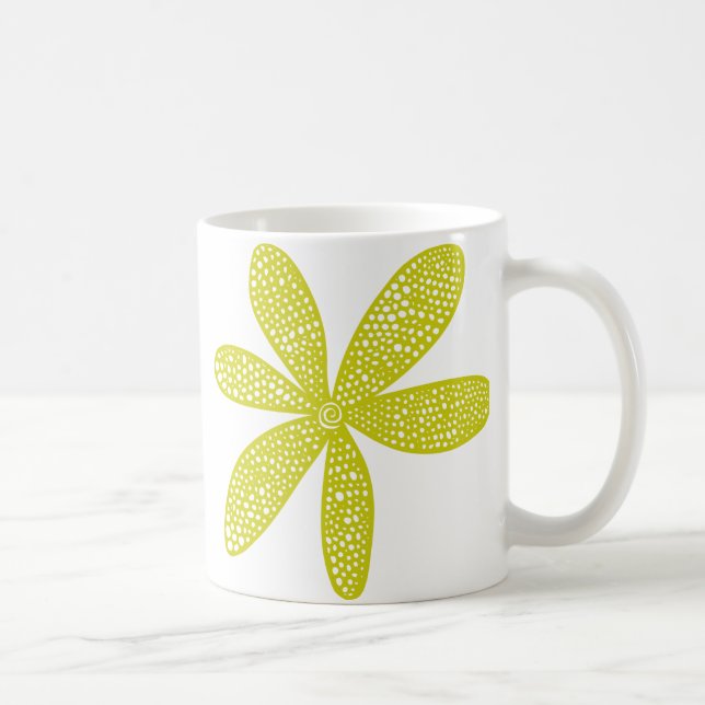 Pretty Flower - Banana Yellow Coffee Mug (Right)