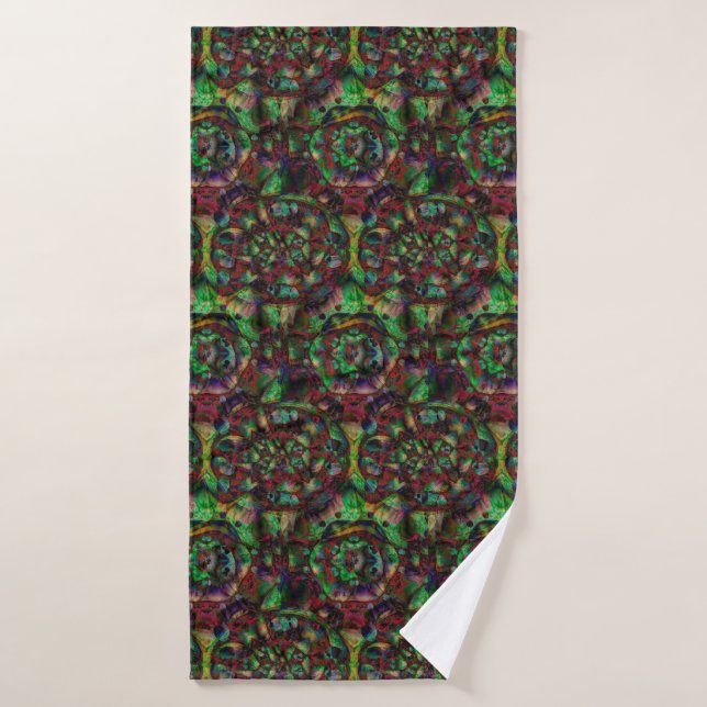 Pretty Flower Burst Abstract Bath Towel (Bath Towel)