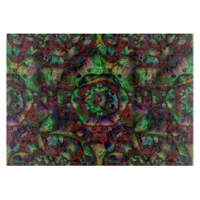 Pretty Flower Burst Abstract Cutting Board (Front)