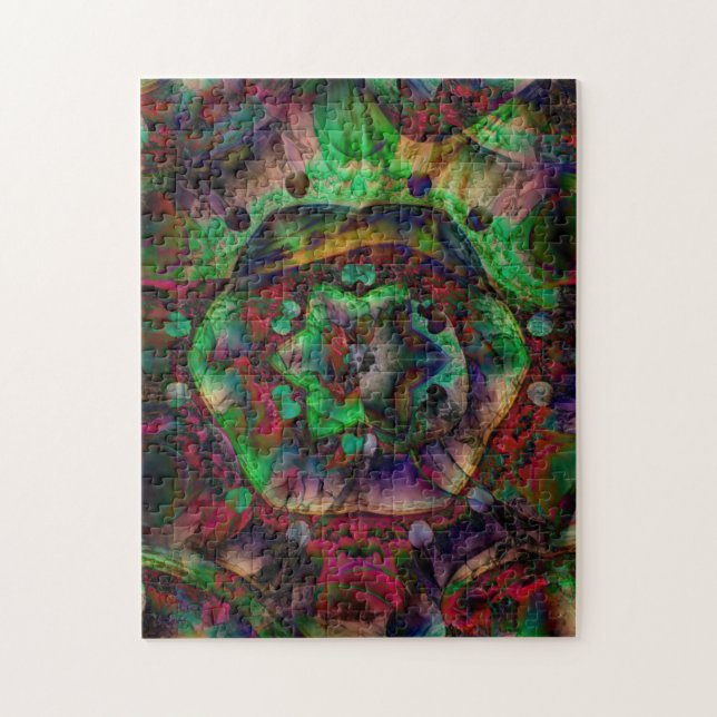 Pretty Flower Burst Abstract Jigsaw Puzzle (Vertical)
