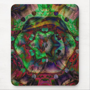 Pretty Flower Burst Abstract Mouse Pad