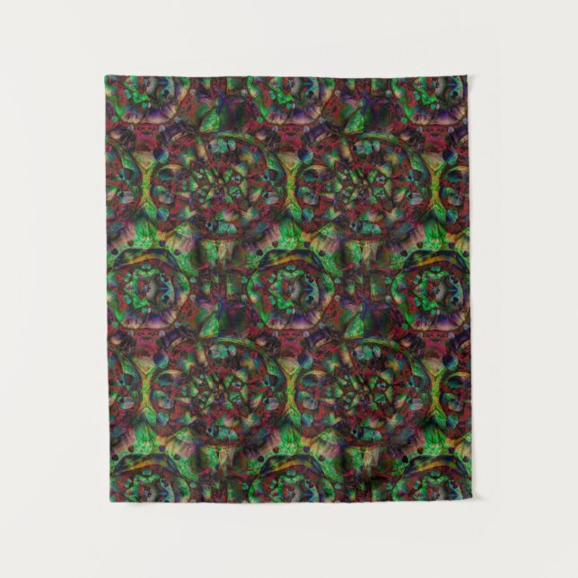 Pretty Flower Burst Abstract Tapestry (Front)