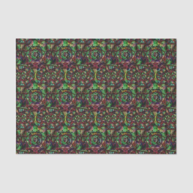 Pretty Flower Burst Abstract Tissue Paper (Front)