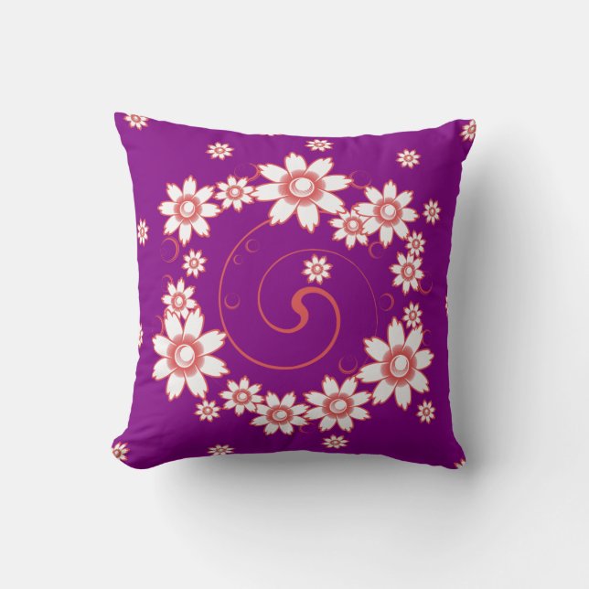 Pretty Flower Designer Pillows (Front)