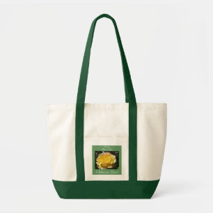 Pretty Flower Girl gift Tote Bag Yellow Rose Bride